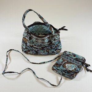 Vera Bradley Java Blue Sophie Tote & Crossbody Purse - Set of 2
